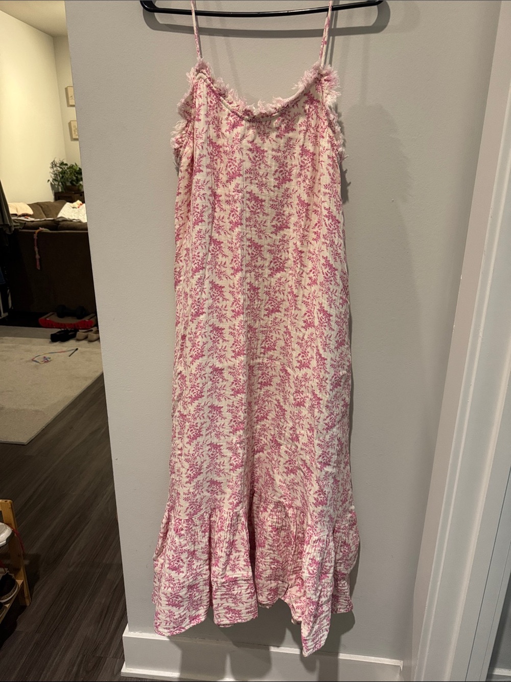 NWT Pink Patterned Maxi Dress
